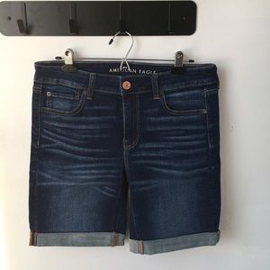 Dark Wash Bermuda Shorts